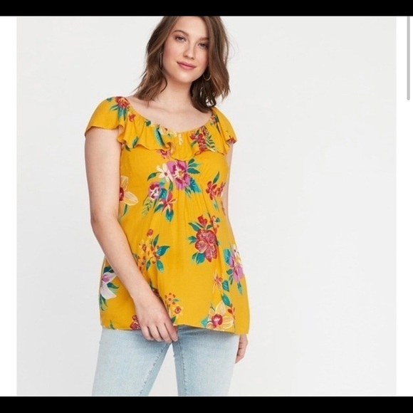 Old Navy Maternity Blouse (NWOT) size L - Picture 1 of 3